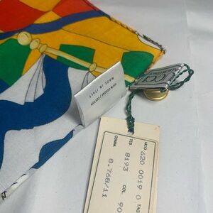 Unused Gucci Multicolor Cotton Handkerchief